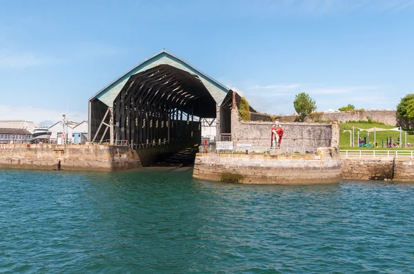 Harbor hangar — Stock Photo, Image