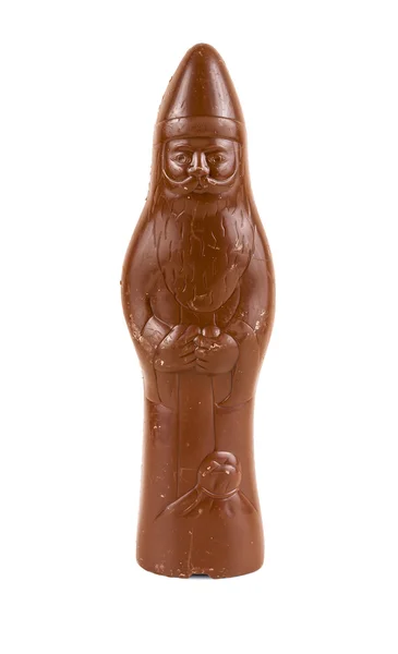 Chocolate figure of santa Claus — Stock Photo, Image