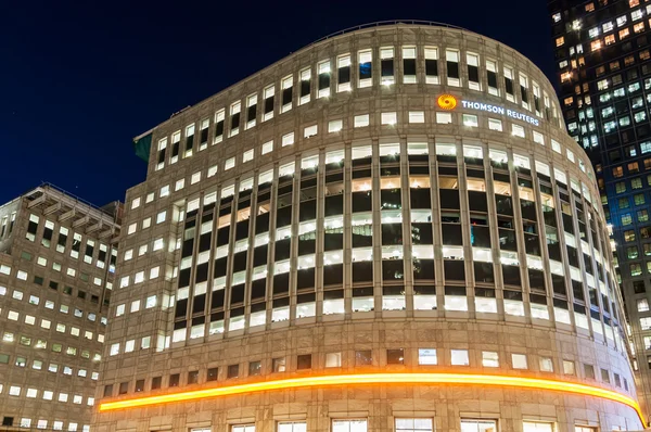 L'edificio Thomson Reuters a Canary Wharf Foto Stock