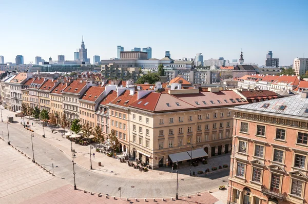 Krakowskie przedmiescie Varşova'sokak — Stok fotoğraf