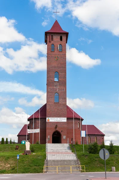 St. Nicolaas kerk in mikolajki — Stockfoto