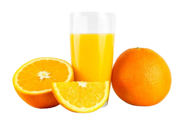 Jus d'orange et oranges — Photo
