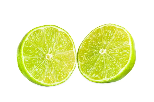 Halvorna av lime frukt — Stockfoto