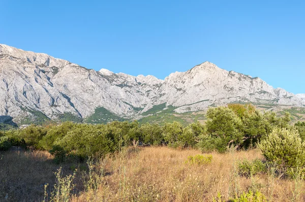Panorama delle montagne Biokovo in Croazia . — Foto Stock