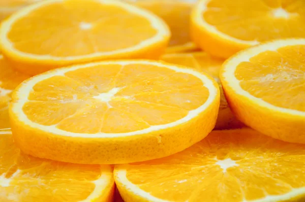 オレンジ スライスの背景 — ストック写真