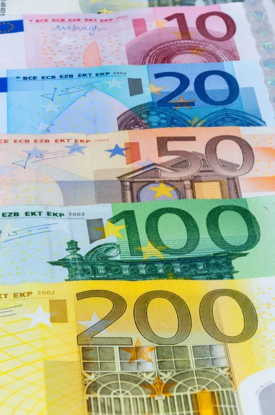 Hintergrund der Euro-Banknoten — Stockfoto