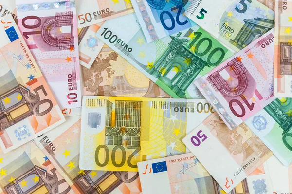 Hintergrund der Euro-Banknoten — Stockfoto