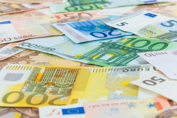 Antecedentes de los billetes en euros Imagen De Stock
