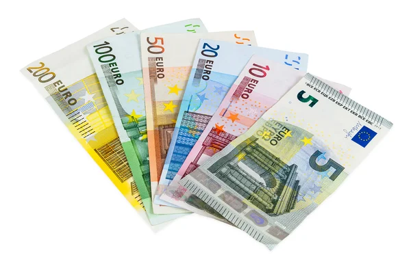 Set of euro banknotes — Stock fotografie