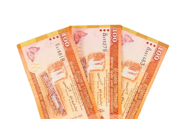 Банкноты Шри-Ланки по 100 рупий — стоковое фото
