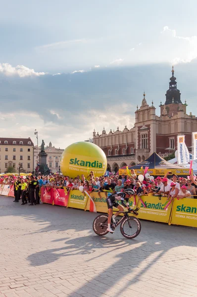 Final stage of Tour de Pologne in Krakow — Stock Photo, Image