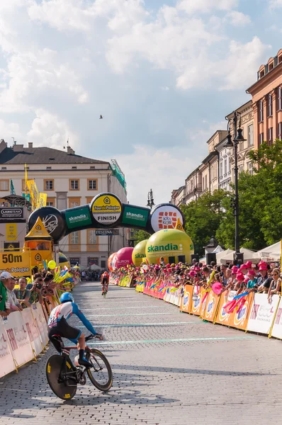 Final stage of Tour de Pologne in Krakow — Stock Photo, Image