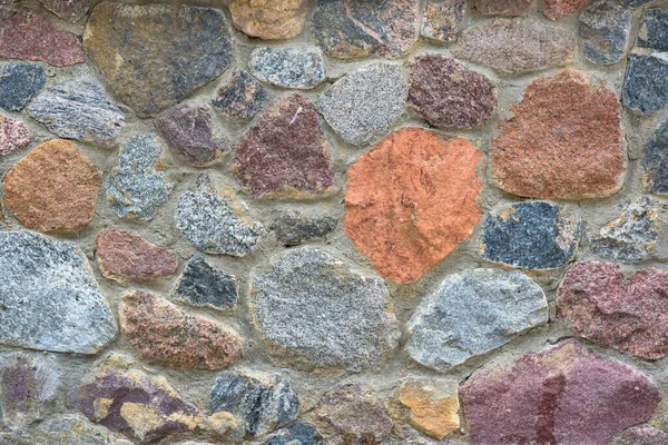 彩色石墙的背景或质地 — 图库照片
