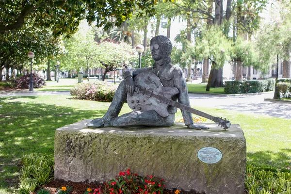 Coruna Spagna Monumento Dedicato John Lennon Coruna Maggio 2021 — Foto Stock