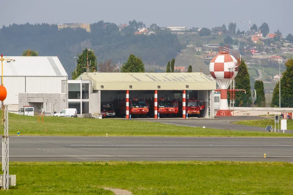 Ein Coruna Spanien Feuerwache Flughafen Alvedro Coruna März 2022 — Stockfoto