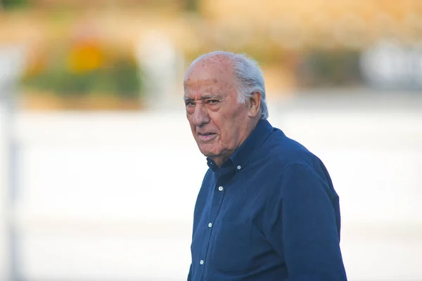 A CORUNA, İspanya - 17 Temmuz 2022 'de A Coruna, İspanya' da Inditex 'in kurucusu Amancio Ortega' nın Portresi