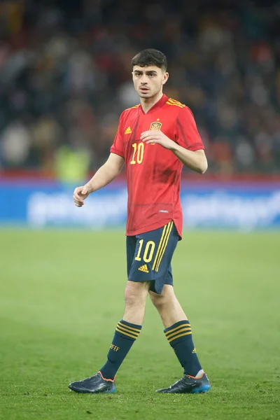 스페인의 페브리는 2022 스페인의 루나에서 리아조 스타디움에서 스페인 아이슬란드 경기중에 — 스톡 사진