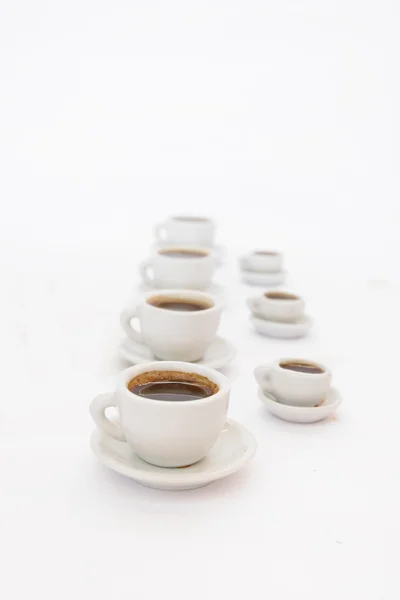 Cups of black coffee — Stock Photo, Image