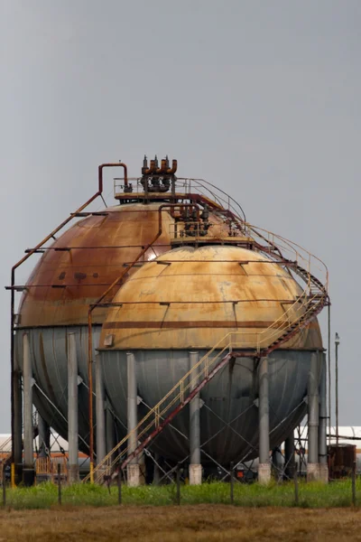 Gas lagringstankar — Stockfoto