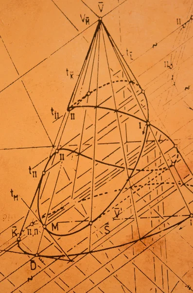 Beskrivande geometri — Stockfoto