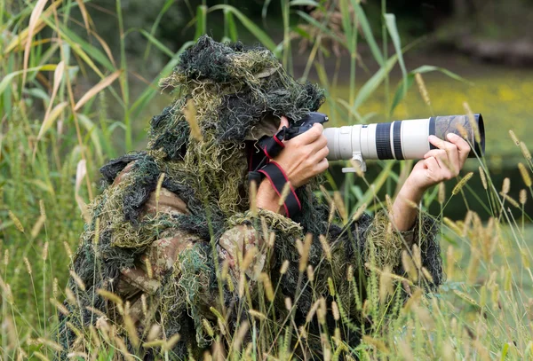 Fotógrafo en acción — Foto de Stock