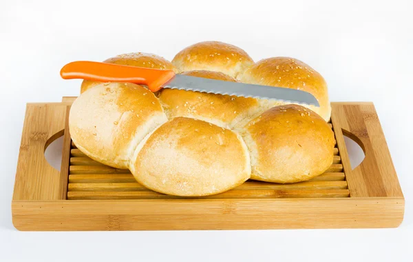 Flower shaped bread — Stock Photo, Image