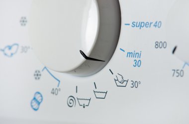 Washing machine control pane clipart
