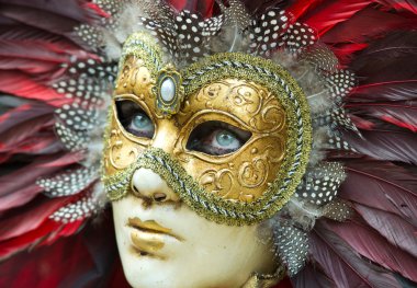 Carnival mask in Venice clipart