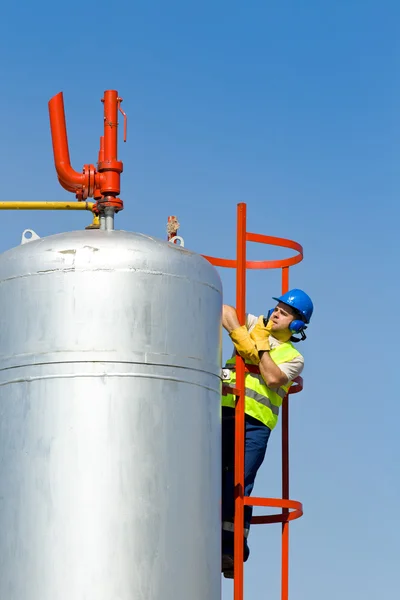 Obras petrolíferas — Fotografia de Stock