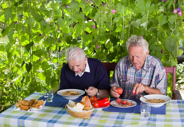 Lunch on terrace — Stock Photo, Image