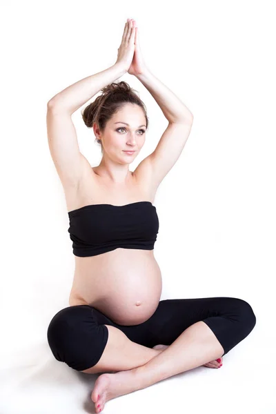 임신과 요가 — 스톡 사진