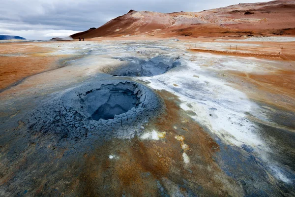 Hverarönd active volcanic area — Stockfoto