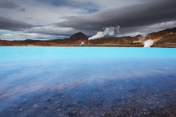 Geothermal powerplant Bjarnarflag — Stock Photo, Image