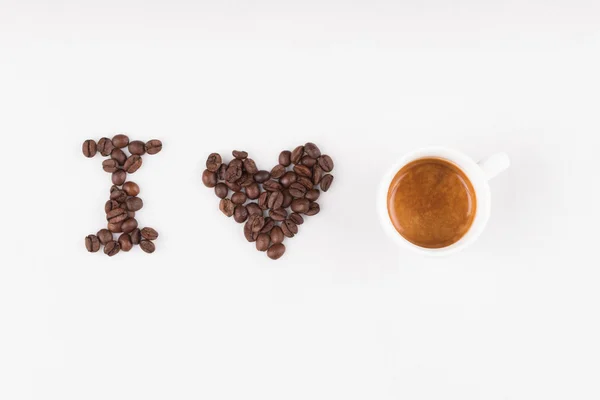 Ich liebe Espresso — Stockfoto