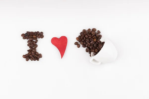 Eu amo café expresso — Fotografia de Stock