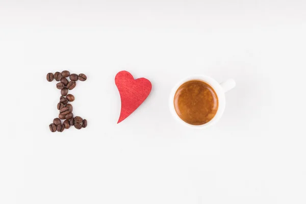 Ich liebe Espresso — Stockfoto