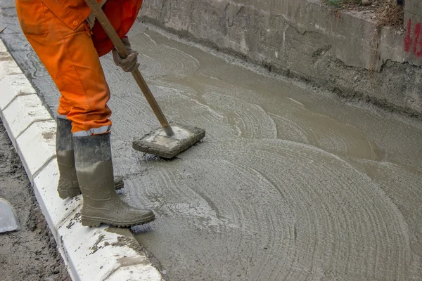 Concrete Screeding — Stock Photo, Image