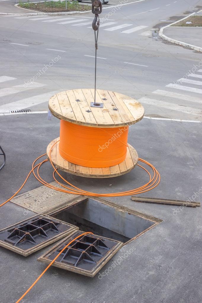 Fiber Optic Installation Stock Photo by ©kataklinger 33118615