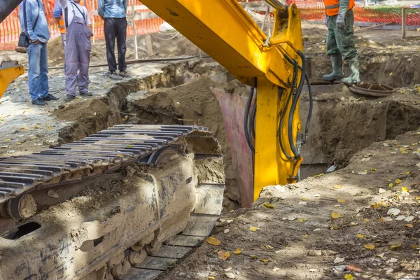 Versorgungsmannschaft arbeitet — Stockfoto