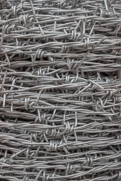 Barbed Wire Roll Background — Stock Photo, Image