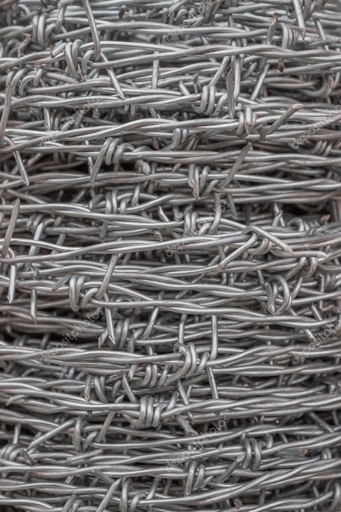 Barbed Wire Roll Background Stock Photo by kataklinger 35391345