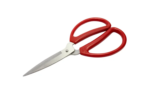Nożyczki z uchwytami z tworzywa sztucznego — Zdjęcie stockowe