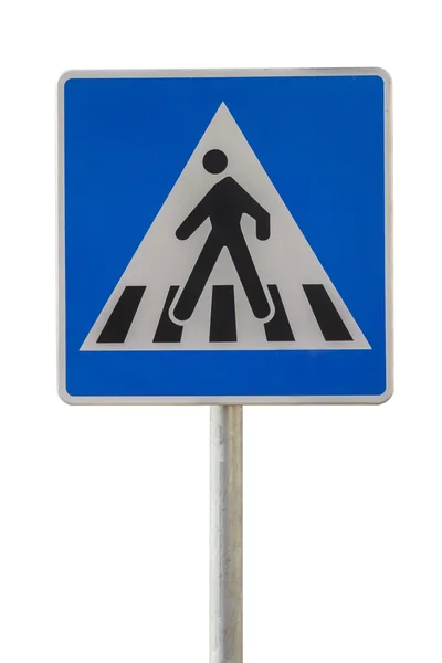 Traffic sign for pedestrian crossing 2 — Stock Photo, Image