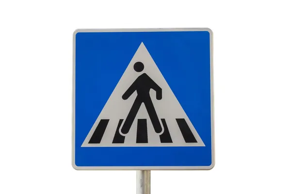 Traffic sign for pedestrian crossing 3 — Stock Photo, Image