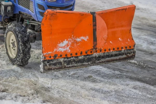 Front View of a Snow Plow — Stock Photo, Image