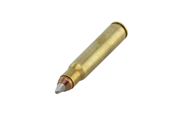 Silver gold hollow point bullet — Stock Photo, Image