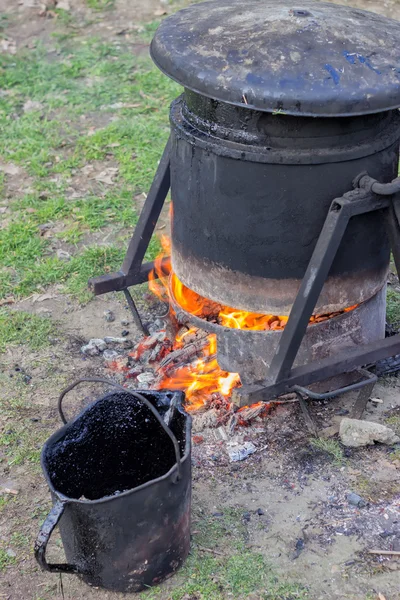 Bitumen smältande enhet — Stockfoto