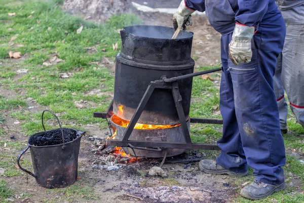 Melting tar 2 — Stock Photo, Image