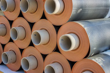 Rolls of insulation material 2 clipart