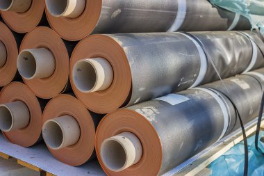 Rolls of insulation material 3 clipart